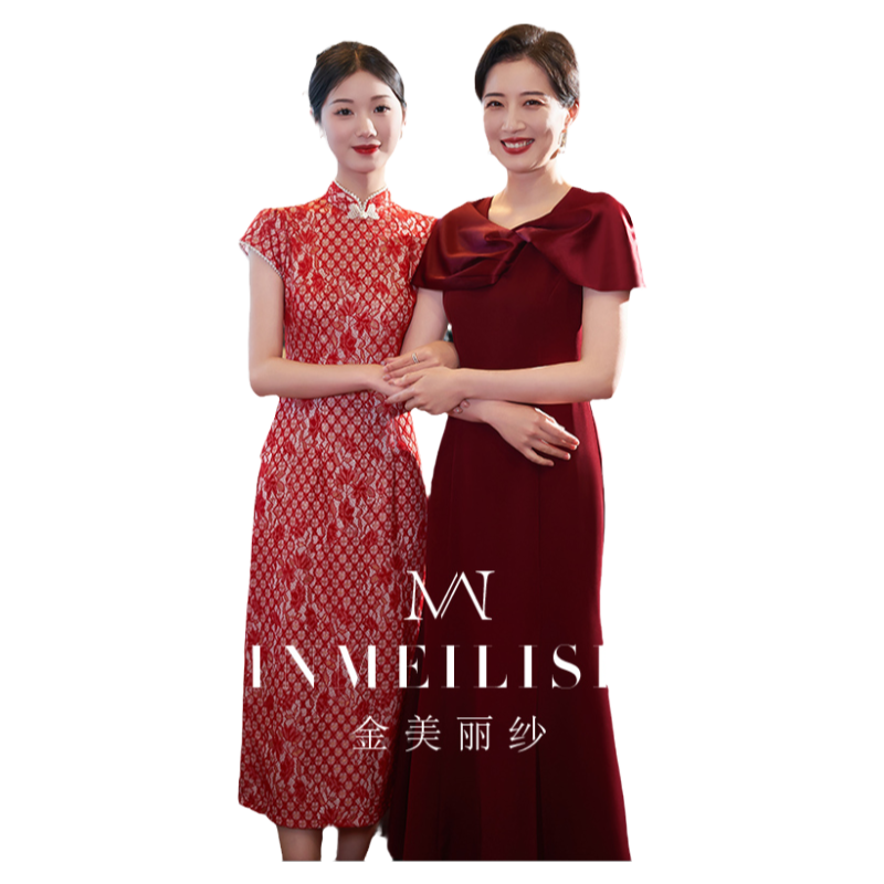 妈妈装婚宴礼服高级感洋气