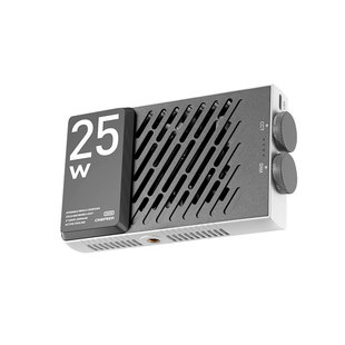 智云写趣CM25相机补光灯拍摄专用直播拍照视频双色温led柔光灯手持人像下巴面光常亮豆腐灯便携式摄影口袋灯