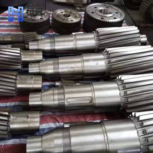 锻件托轮轴42CrMo精加工回转窑偏心传动轴转炉光轴齿轮轴非标