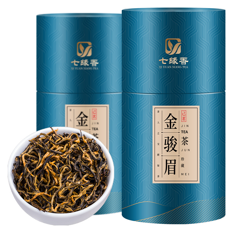 金駿眉茶葉紅茶新茶武夷桐木關(guān)金駿眉七緣香禮盒罐裝散裝共500克