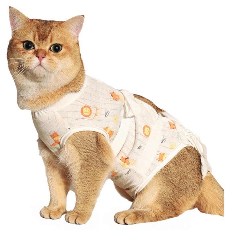 猫咪绝育服母猫手术服衣服透气纯棉服断奶服公猫防舔术后宠物猫猫