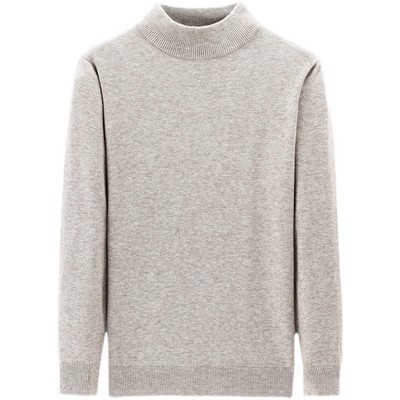 圆领加厚保暖中老年纯羊毛衫羊毛