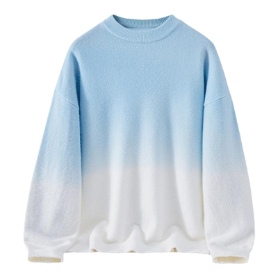 回力渐变色软糯毛衣男内搭针织衫