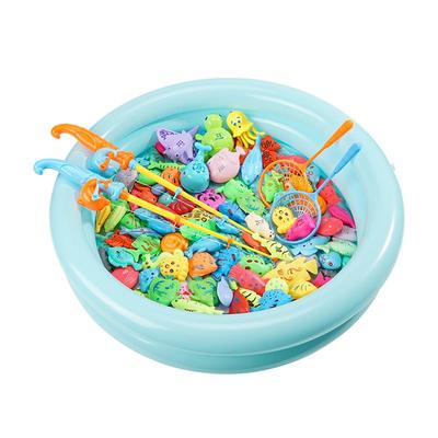 钓鱼玩具儿童益智磁吸捞鱼戏水池