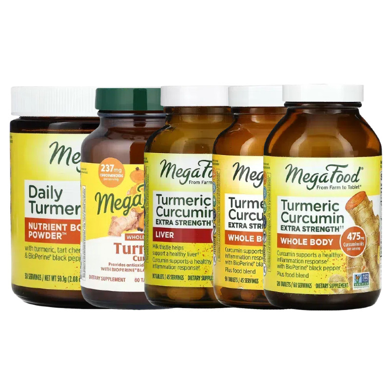 Megafood姜黄素关粉节全身接骨木果日常机体迷你片抵抗防御软糖