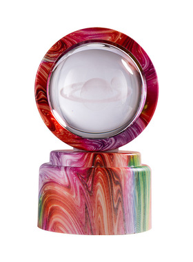 2025新款旋转水晶球小夜灯摆件3D内雕卡通图案儿童节礼物旋转灯座