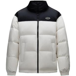 安踏面包羽绒防泼水短款男款冬季新年红色本命鸭绒羽绒服棉服外套