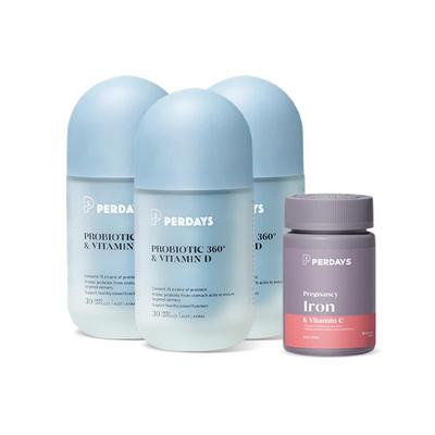 perdays孕妇营养控糖益生菌补铁