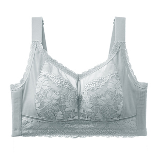 美思大码内衣女夏季薄款大胸显小全罩杯胸罩防下垂收副乳文胸