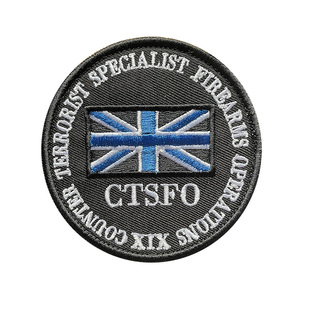 英国伦敦CTSFO SCO19臂章士气章 战术背心魔术贴章 刺绣背包贴章
