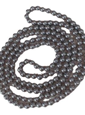 母贝珍珠灰色系正圆强光毛衣链