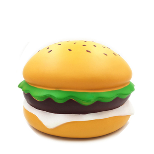 超大仿真慢回弹面包PU可爱汉堡道具热狗squishy捏乐少女解压玩具