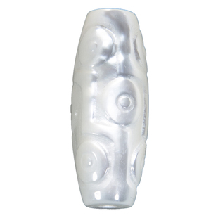 天然母贝螺钿老鱼骨文玩配饰回纹珠九眼天珠雕刻朝珠配饰吊坠项链