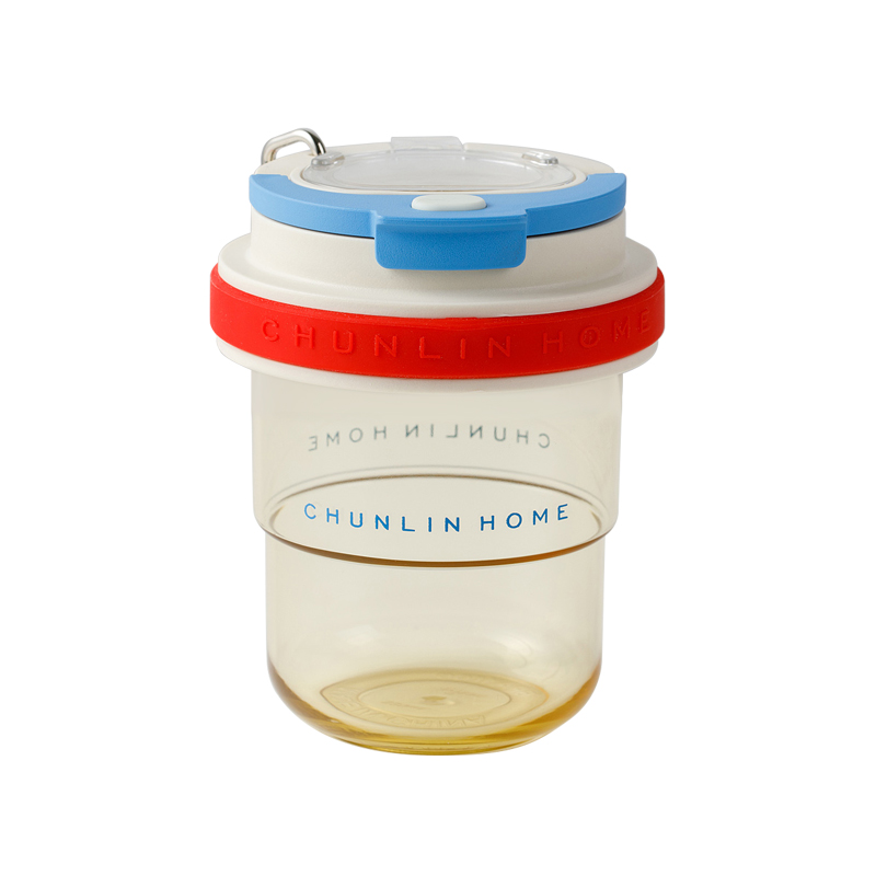 春林進(jìn)口tritan泡茶水杯高顏值塑料杯子2024新款女夏茶水分離便攜