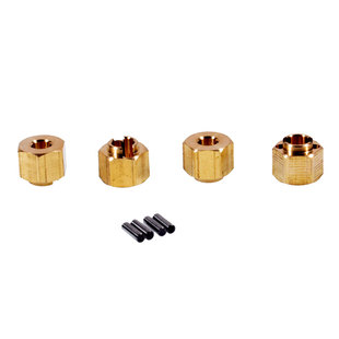 7mm六角结合器1/18黄铜联轴器厚度4/5/6毫米RC模型车改装配件1/16