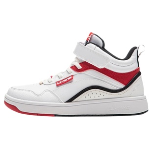 李宁运动鞋儿童男童二棉鞋板鞋高帮冬季新款红色鞋子官方旗舰正品