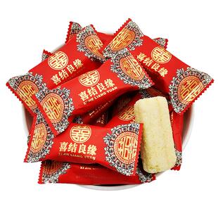 金冠结婚喜糖椰子味米果卷喜结良缘批发迎宾散糖网红糕点办公零食