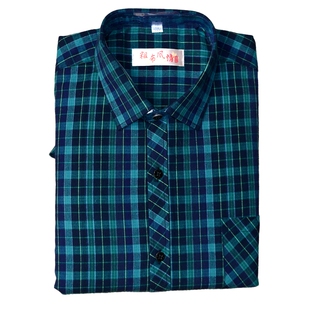 加厚夹棉纯棉老粗布男士长袖保暖衬衣全棉中老年格子休闲宽松衬衫