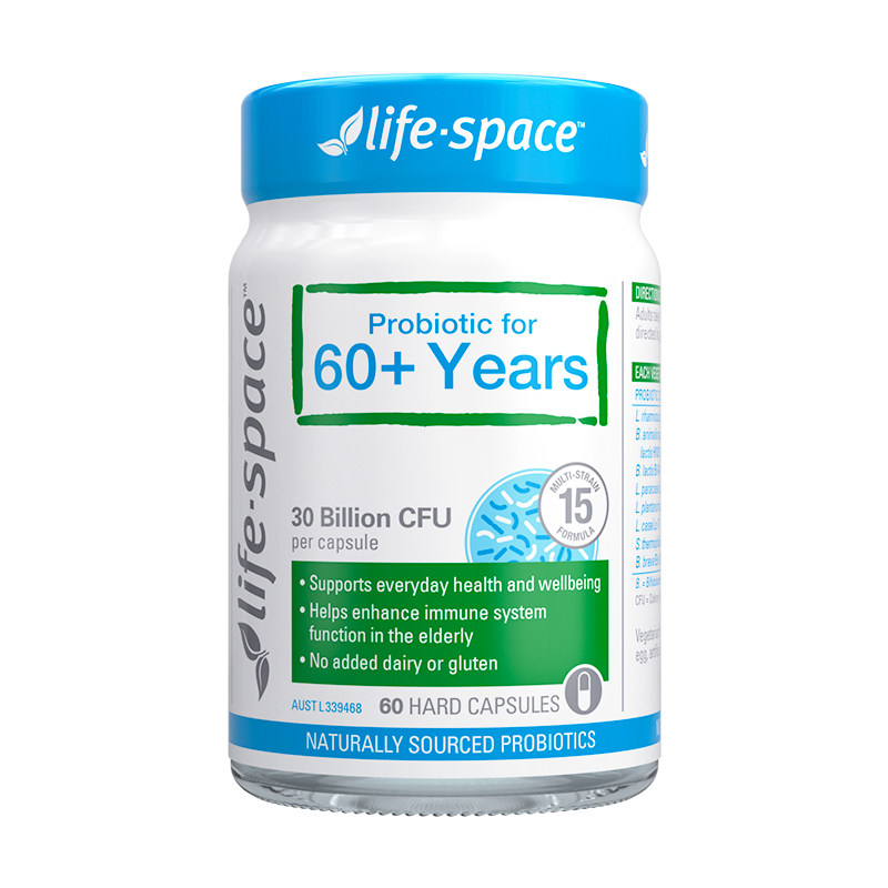 澳洲进口life space老年人益生菌大人中老年食品活性菌养胃胶囊