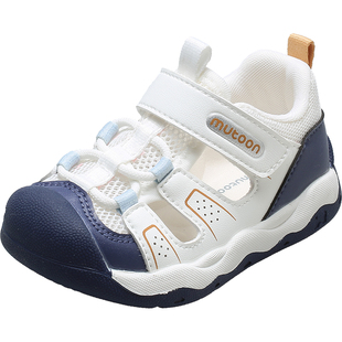 牧童稳护鞋学步鞋男宝宝2026夏新款婴儿软底儿童凉鞋透气女童鞋子