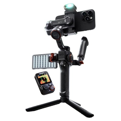 浩瀚M7双手机位直播拍摄AI跟拍