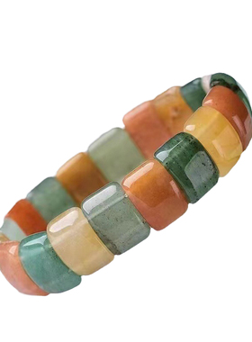 天然东陵玉手牌多宝手串手镯彩宝珠宝新中式民族风手饰品礼物