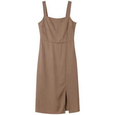 简约高级日常通勤醋酸背心连衣裙