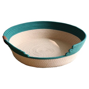 冬季保暖藤编猫窝四季通用猫房子日式网红编织棉垫保暖宠物睡觉窝