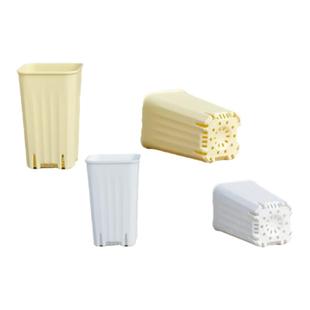 4.5口迷你拇指多肉塑料高方万象花盆可配托架浸水盘育苗控养省土