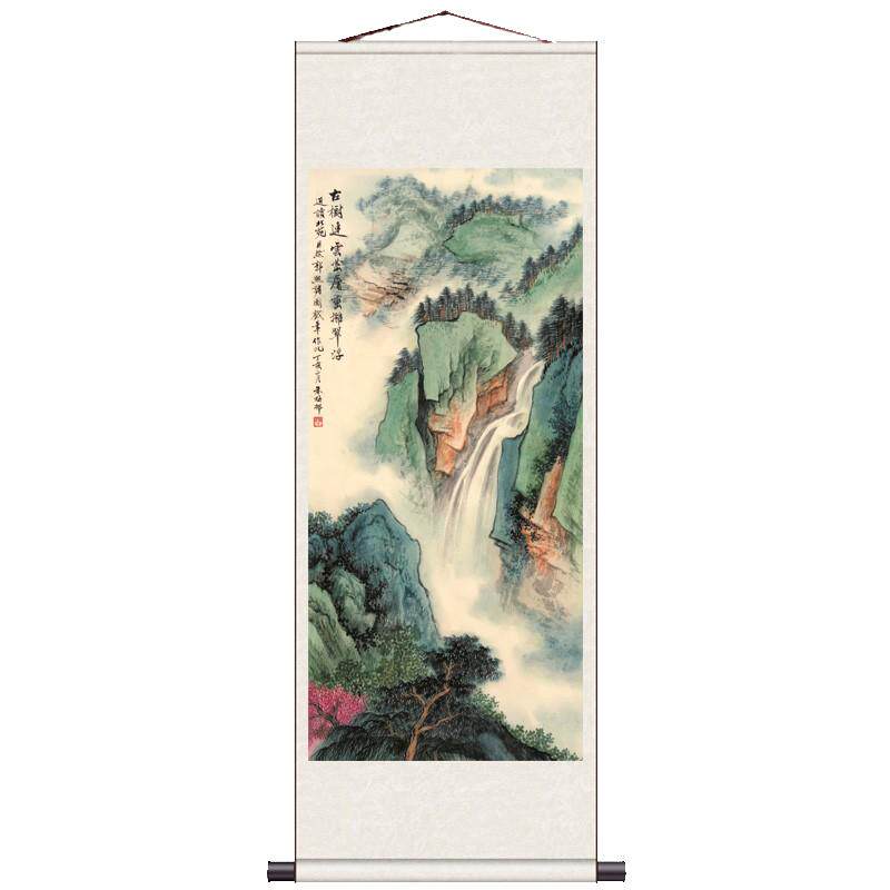 旭日东升国画一帆风顺富水长流