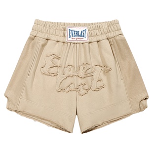 美国EVERLAST拳击短裤高街潮流美式运动休闲健身训练贴布绣三分裤