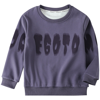 蘑菇兔胖男童加绒卫衣秋冬款