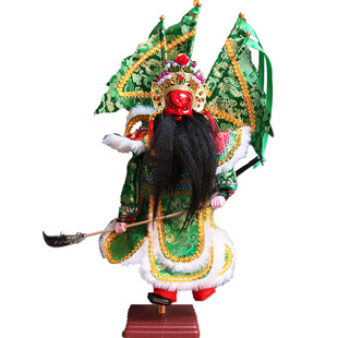 非遗传统手工艺品提线木偶戏 三国五虎将关于赵云张飞布袋戏手偶