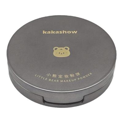 小熊定妆粉饼控油持久遮瑕防水不脱妆干湿两用混油皮女补妆蜜散粉