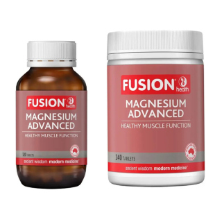 澳洲直邮FUSION HEALTH 康牌 天然有机镁片 助眠缓压 120粒