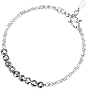 吴越老银铺纯银碎琼手链复古银珠子手串小众设计百搭情侣手串饰品