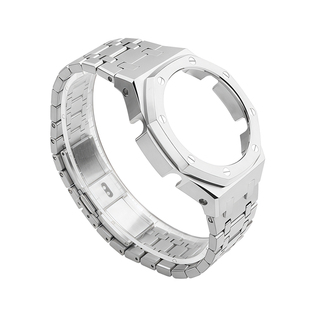 适配卡西欧农家橡树GM2100 GBM-2100改装AP精钢金属表带外壳表壳