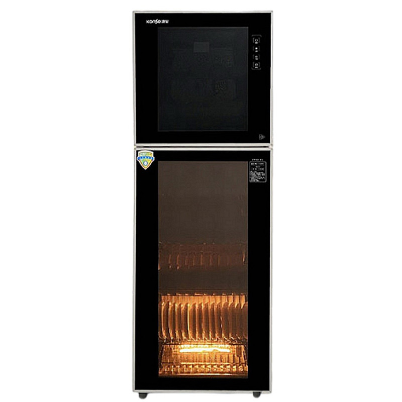 康星学校家用小型高温碗筷消毒柜光波不锈钢立式饭店商用以旧换新