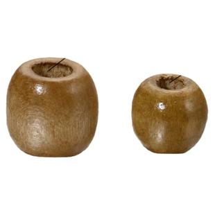 Diy配件手工挂饰木珠项链手链串珠流苏捕梦网材料枫木散珠 100颗