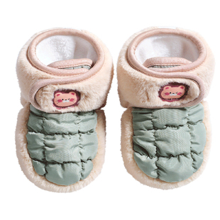 婴儿鞋子秋冬款宝宝鞋袜0到6到12个月步前鞋学步棉鞋软底防滑加绒
