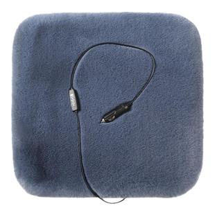 汽车加热坐垫冬季加厚毛绒单片车载12V加热座椅垫三件套秋冬保暖