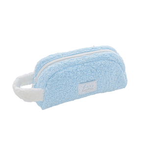 RosyPosy柔设毛绒笔袋女生2026新款小学生文具袋高颜值ins风文具盒大容量羊羔绒毛呢笔袋日杂韩系文具收纳袋