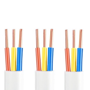 电线国标纯铜芯护套线2芯3芯1.5 2.5 4平方软线家用电缆线电源线