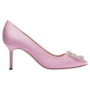 【春季新品】MANOLO BLAHNIK玛诺洛/MB女鞋HANGISI钻扣高跟婚鞋