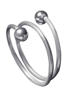 福运戒指女纯银999开口可调节