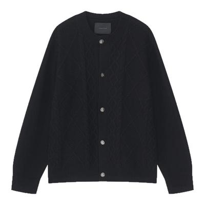 春季新款男士休闲全羊毛开衫