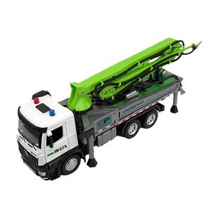 儿童大号可喷水混凝土泵车合金水泥输送车工程车汽车模型男孩玩具