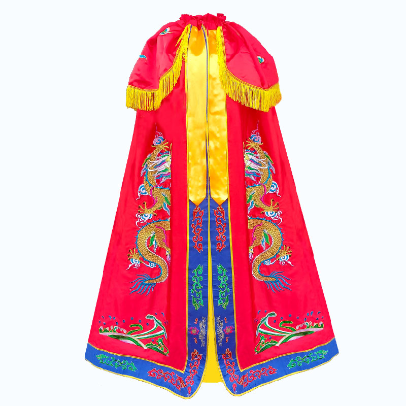关公龙袍披风刺绣双龙神像神袍佛像菩萨观音菩萨佛衣佛袍斗篷衣服