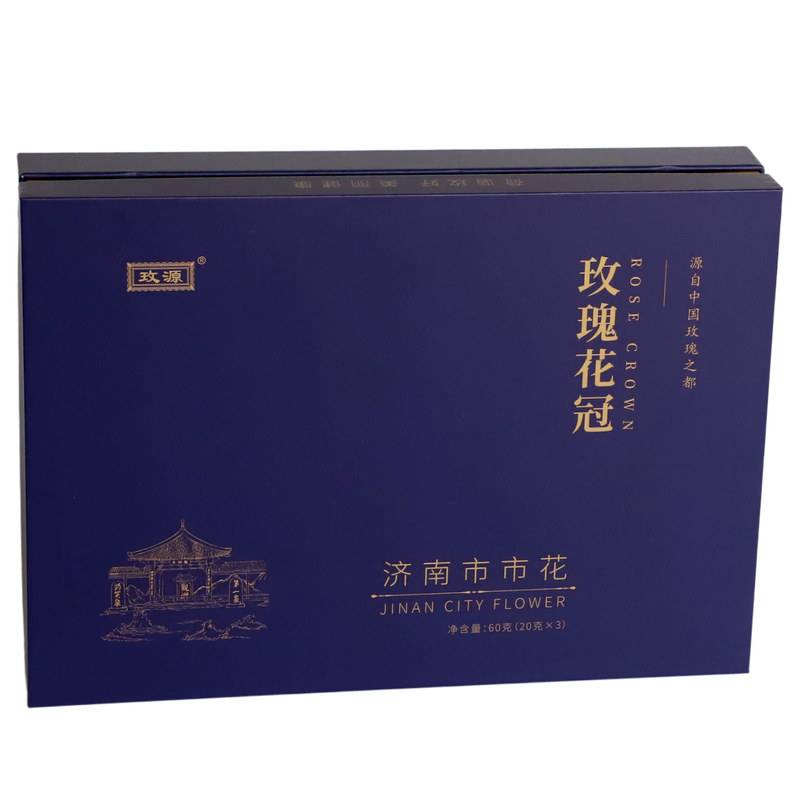 阴玫瑰花冠茶礼盒大朵半开花