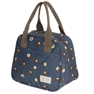 便当包装碗饭盒包学生保温大号提饭兜可爱手提包儿童防水饭包拎袋